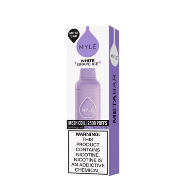 Myle Meta Bar - White Grape - 2500 Taffs 5%