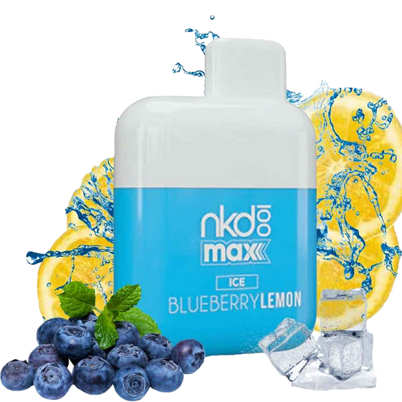 NKD 100 Max 4500 Tafs - BLUEBERRY LEMON (ice)- E-cigarette Jettable 5%