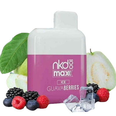 NKD 100 Max 4500 Tafs - GUAVA BERRIES (ice)- E-cigarette Jettable 5%
