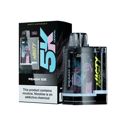 Nasty 5K Crystal - PEACH ICE 5000 puffs 5%