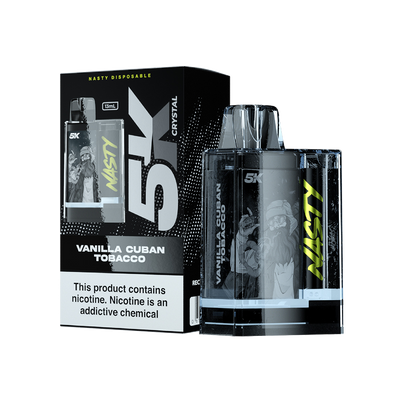 Nasty 5k Crystal - VANILLA CUBAN TOBACCO 5000 puffs 5%