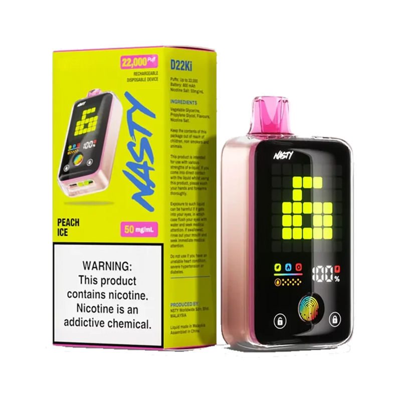 Nasty D22Ki – Peach Ice 50 mg