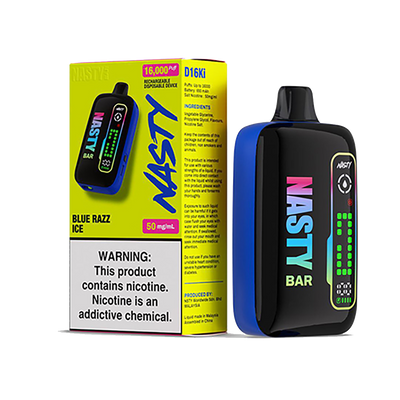 Nasty D16ki - Blue Razz Ice - 16K Taffs 5%