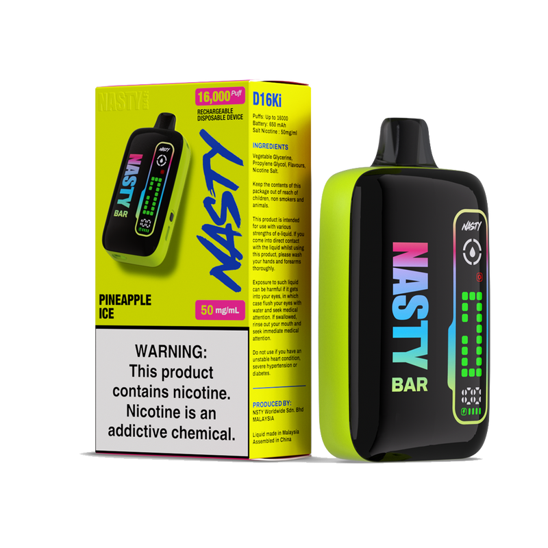 Nasty D16ki - Pineapple Ice - 16K Taffs 5%