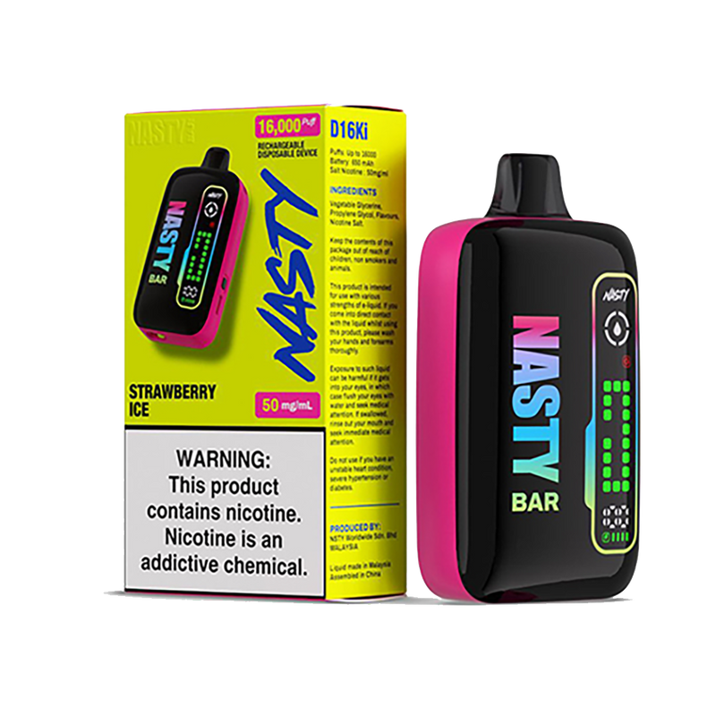 Nasty D16ki - Strawberry Ice - 16K Taffs 5%