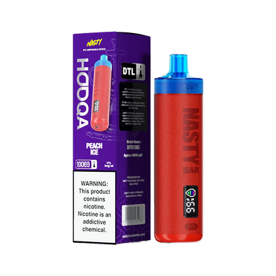 Nasty HOOQA 10K - Peach ice - 3mg
