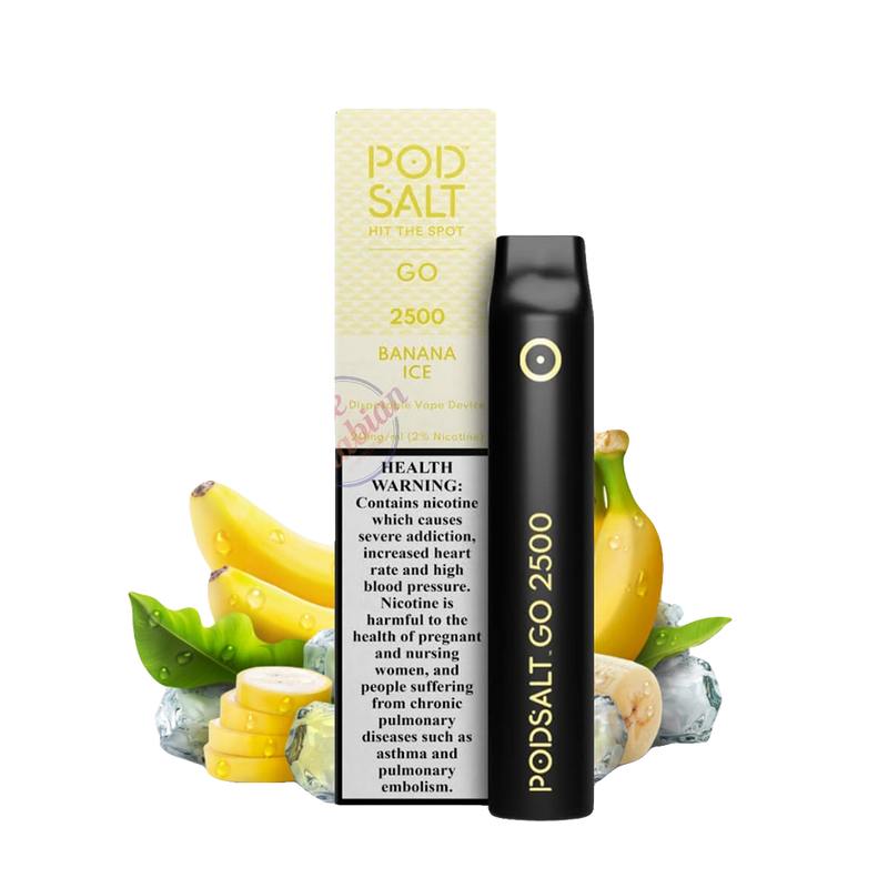 POD Salt 2500 puffs Banana Ice 5%