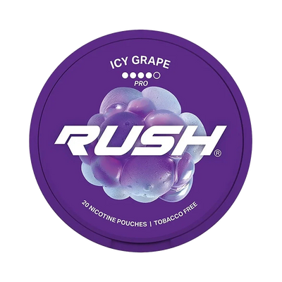 Rush Pro Nicotine Pouches - Icy Grape - 11.2mg/pouch