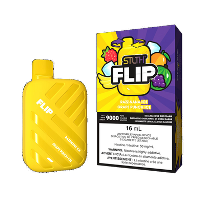 STLTH Flip 9K - Razz Nana Ice and Grape Punch Ice - 5%