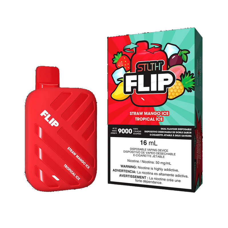 STLTH Flip 9K - Straw Mango Ice and Tropical Ice - 5%
