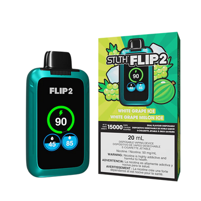 STLTH Flip 2 15K - White Grape Ice - White Grape Melon Ice