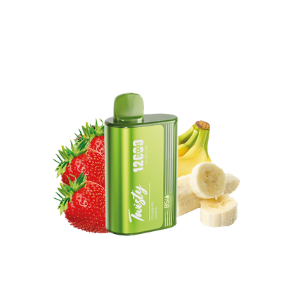 Twisty 12000 Puffs - Strawberry Banana  - 2% / 5%