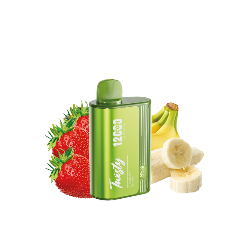 Twisty 12000 Puffs - Strawberry Banana  - 2% / 5%