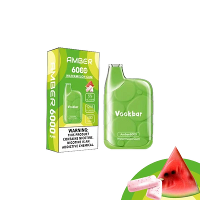 VOOKBAR Amber - Watermelon Gum - 6000 Taffs 5%