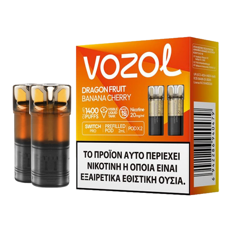 VOZOL Switch 700 Pod - Dragon Fruit Banana Cherry