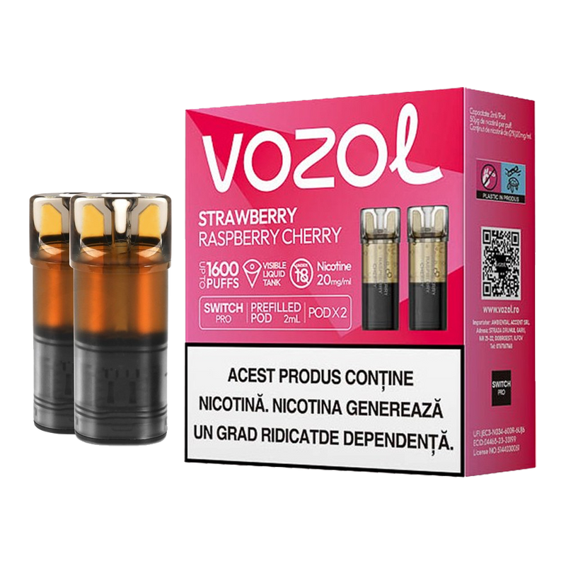 VOZOL Switch 700 Pod - Strawberry Raspberry Cherry