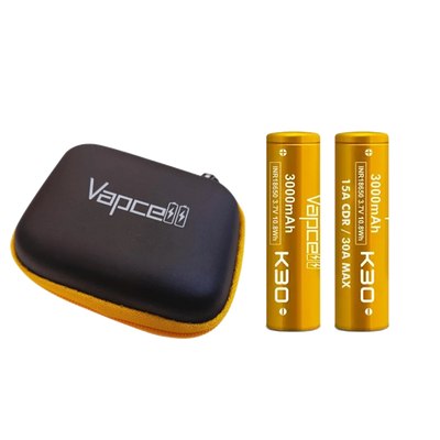 Vapcell K30 INR18650 3000mAh 30A Batterie (Pack de 2)