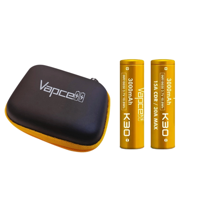 Vapcell K30 INR18650 3000mAh 30A Batterie (Pack de 2) - VapeMaroc