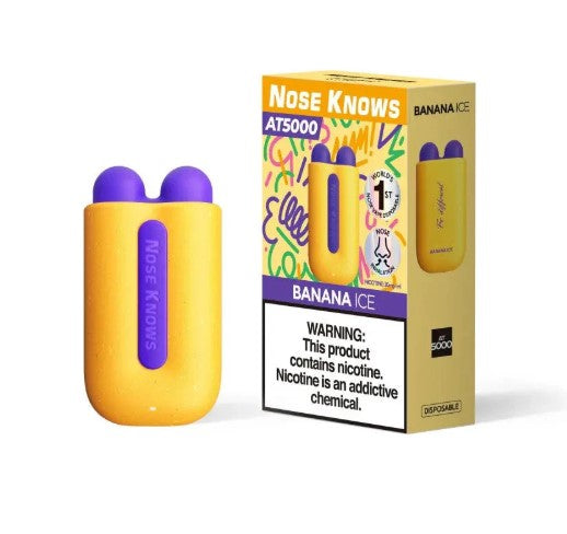 Vozol Nose Knows AT5000 - Banana Ice - 5K Puffs