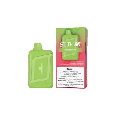 STLTH 8K - White Grape Ice  - 5%