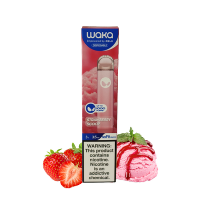 Waka - Strawberry Scoop - 1000 Taffs 3%