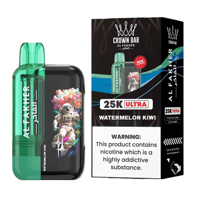 AL Fakher Crown Bar 25K puffs Ultra - Watermelon Kiwi - 5mg
