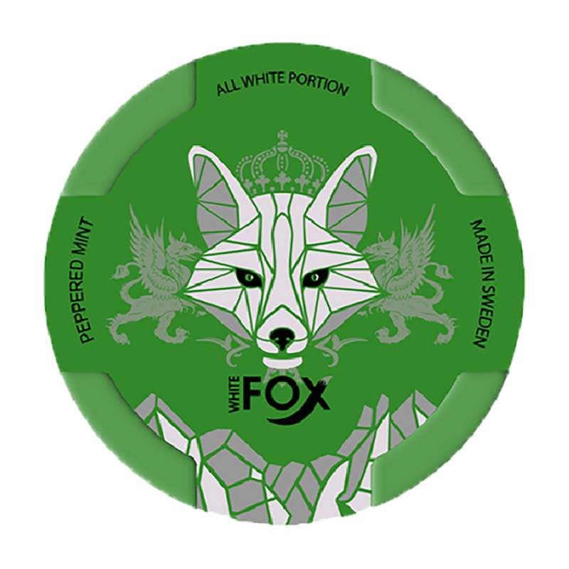 White Fox Snus - Peppered Mint - 12mg/pouch