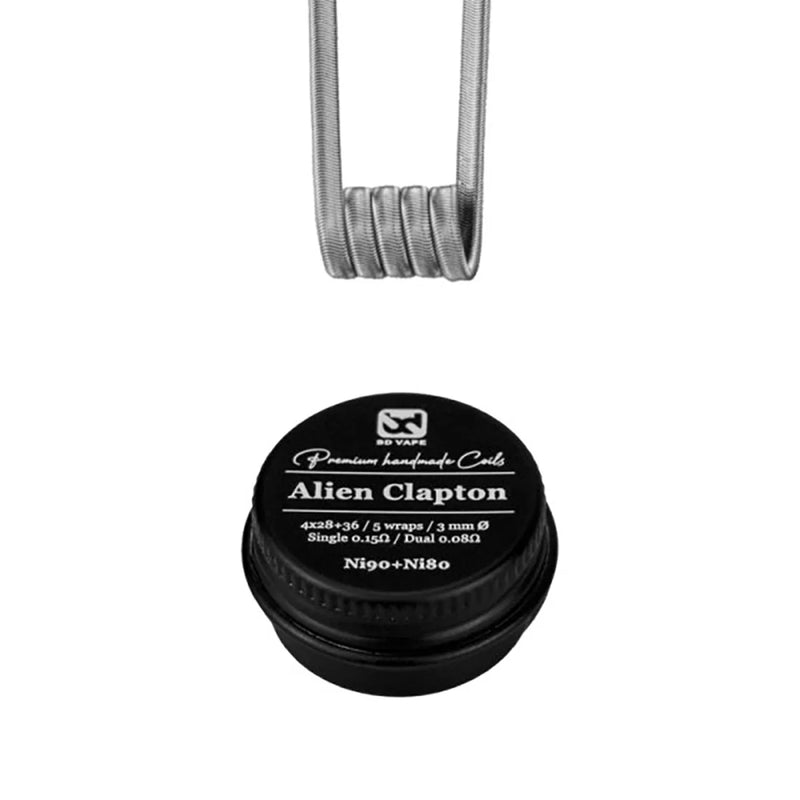 Alien Clapton Ni80+Ni90 0.15Ω Handmade (2pcs) - BD Vape - VapeMaroc