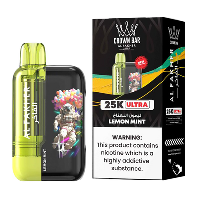 AL Fakher Crown Bar 25K puffs Ultra - Lemon Mint - 5mg