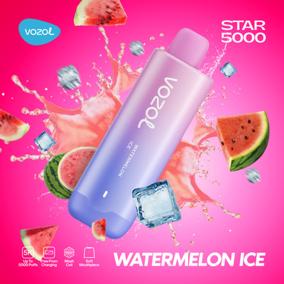 Vozol Star 5000 Puffs - Watermelon Ice - 5%